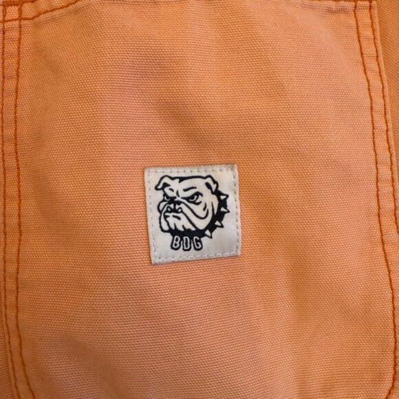 BDG Urban Outfitters Orange Denim High Waisted Cuffed Shorts Women's Size S P - Picture 5 of 6